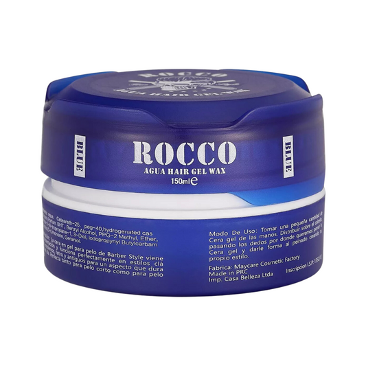 Cera Gel Aqua Hair Wax Blue 150ml - Rocco