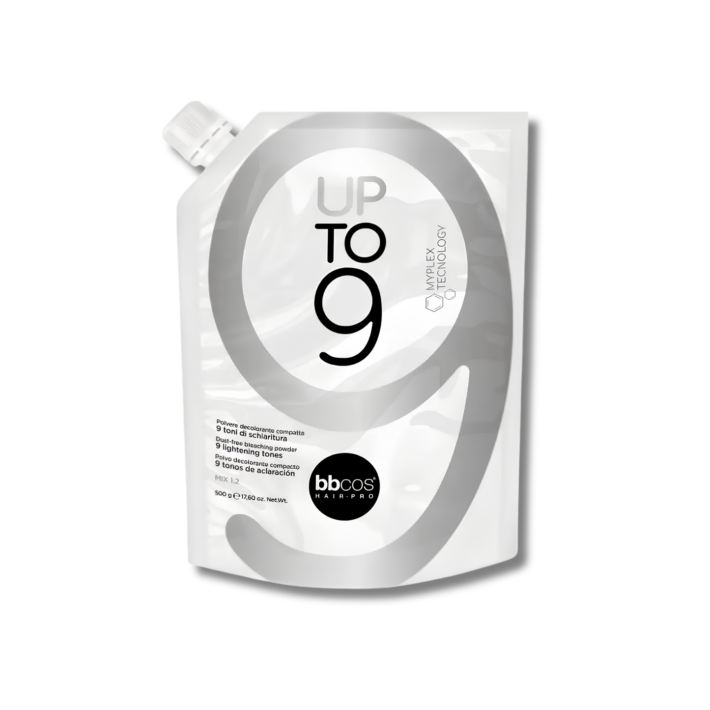 Decolorante Cabello Bbcos Up To 9 Polvo Aclara 9 Tonos 500 Gr