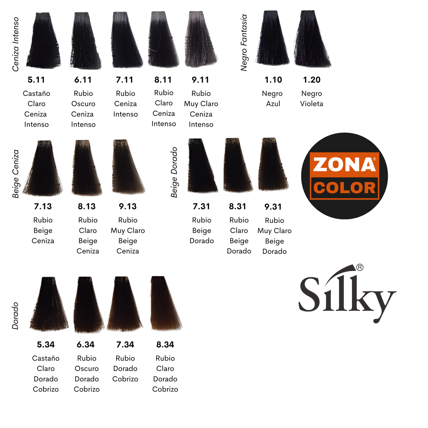 Tintura Profesional Silky Technobasic Color Vive – Cruelty Free & Premium - 100 ml - SIN AGUA OXIGENADA