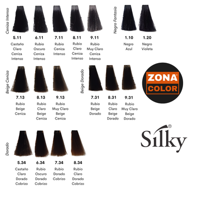Tintura Profesional Silky Technobasic Color Vive – Cruelty Free & Premium - 100 ml - SIN AGUA OXIGENADA