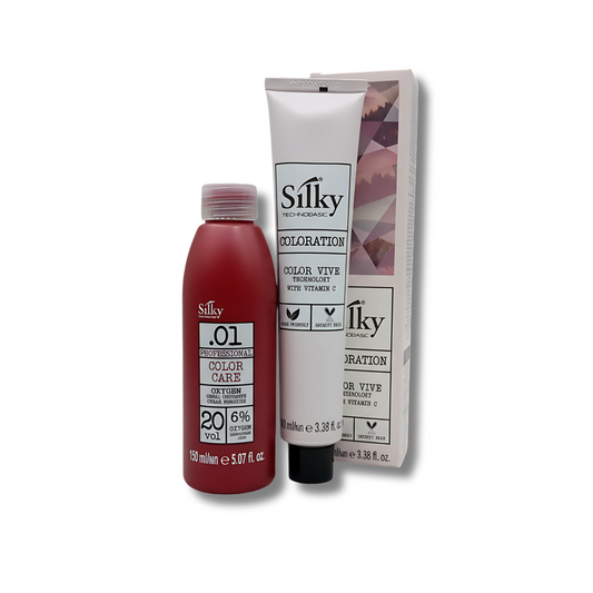 Tintura Profesional Silky Technobasic Color Vive – Cruelty Free & Premium - 100 ml - CON AGUA OXIGENADA